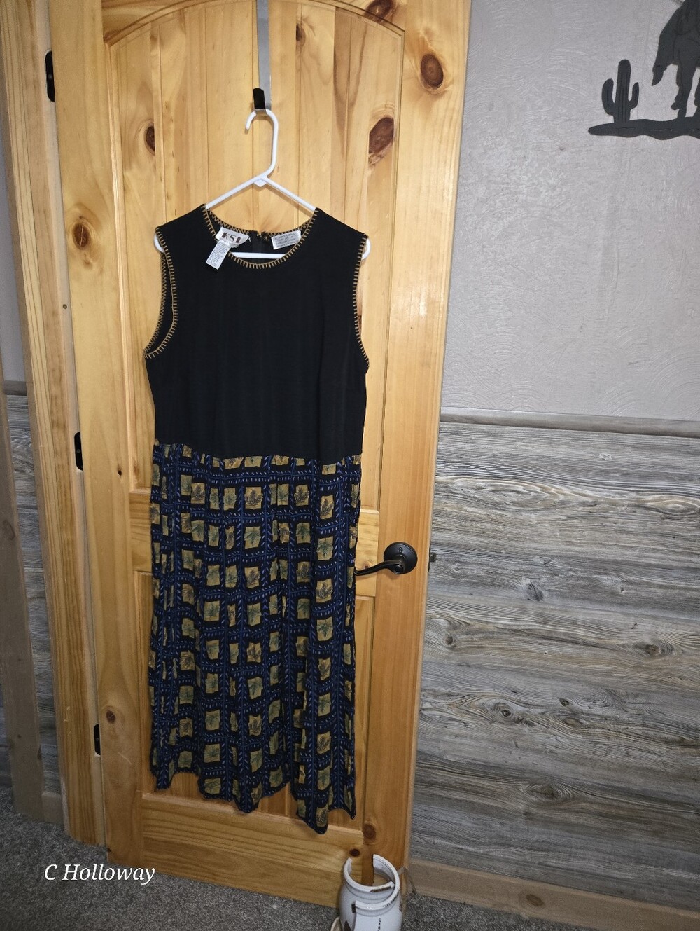 KSL Maxi Dress Womens 18W Sleeveless Floral Long